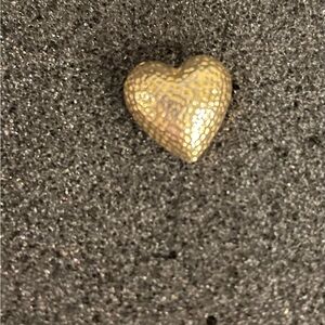 Gold Tone Small Heart-Shaped Pin
